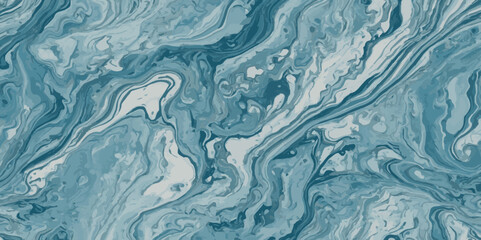 Vector abstract soft blue and silver print sea water and ocean marble texture background.