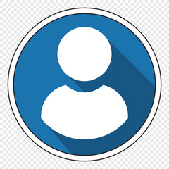 User Icon in trendy flat style isolated on white background. User symbol for your web site design, logo, app, UI. Vector illustration Vector flat illustration in grayscale.Avatar, user profile, person