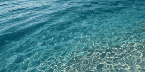 Blue ocean wave background. Blue and white water ocean background.