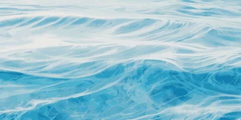 Obraz premium Abstract watercolor soft blue print sea water ocean background. Soft blue sea watercolor liquid fluid texture background.