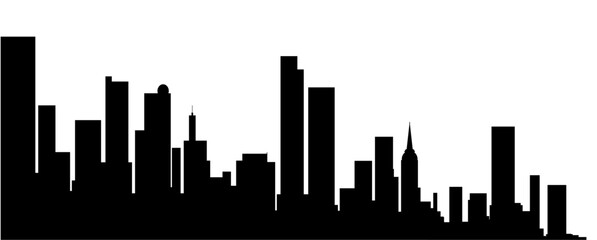 city town silhouette