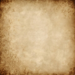 Old parchment paper background with sepia tones