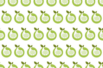 Kiwi fruit seamless pattern background