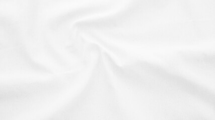 Fototapeta premium Organic Fabric cotton backdrop White linen canvas crumpled natural cotton fabric Natural handmade linen top view background organic Eco textiles White Fabric linen texture