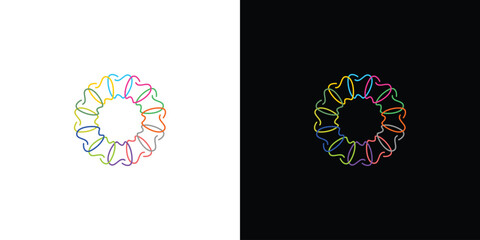 Modern and unique Dental flower logo design