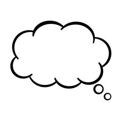Manga style speech bubble single item