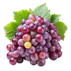 Fototapeta premium Grapes isolated on transparent background