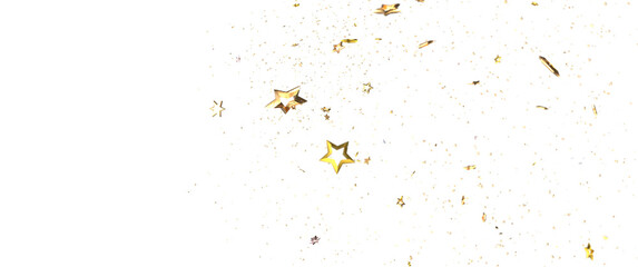 XMAS Stars - A gray whirlwind of golden snowflakes and stars. New