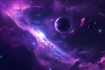 amazing colors of Galaxy background realistic cinematic lighting