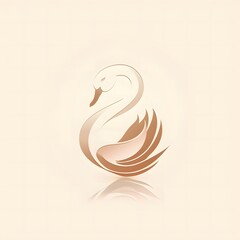 Fototapeta premium illustration of a swan