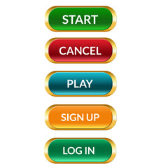 Shiny Gaming Button Set