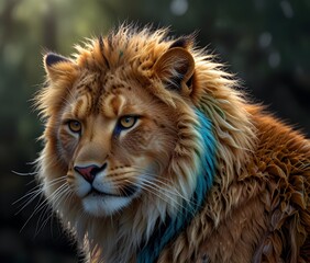 Imagina un gato con la forma y elegancia de un grifo, pero hecho completamente de cristal. Este ser mágico tiene líneas finas y detalladas que imitan las características de un grifo, como la cabeza de