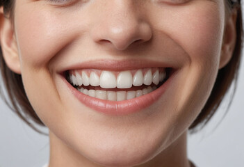 Obraz premium A close-up of a person smiling genuinely. 