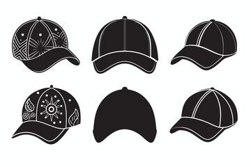 set of hats and caps