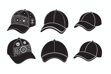 set of hats and caps