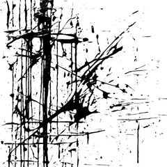 Explosive Symmetry white and black texture