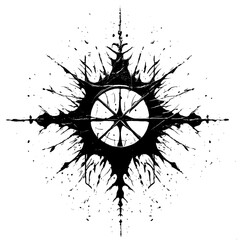 Explosive Symmetry white and black texture