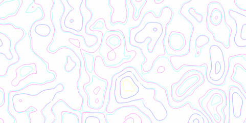 Natural printing illustrations of maps. panorama view multicolor wave curve lines banner background. topographic map in contour line light topographic topo contour map and ocean topographic line map.