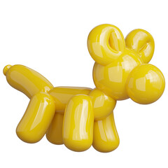 3D render Tiger sculptures balloons