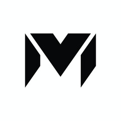 Letter M logo icon design template elements