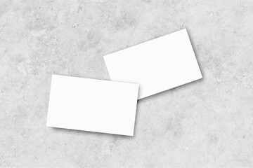 Business Card On Textured Wall Background Mockup