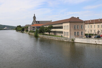 La rivi&egrave;re Moselle, ville de Pont &agrave; Mousson, d&eacute;partement de la Meurthe et Moselle, France