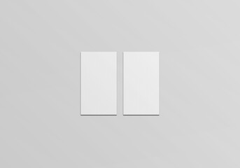 Business Card Pair On Clean Background Mockup