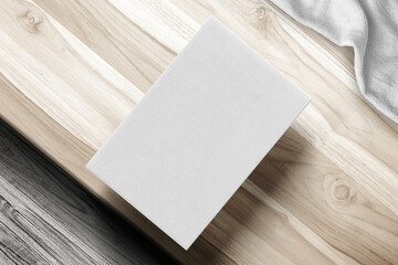 Business Card Wood Backdrop Mockup