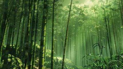 Fototapeta premium Tranquil Bamboo Forest