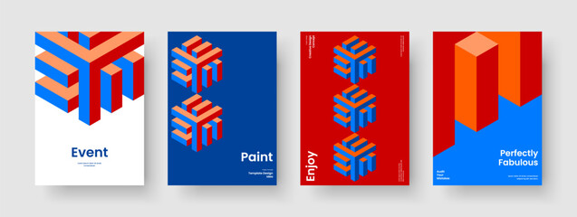 Fototapeta premium Abstract Brochure Design. Isolated Book Cover Template. Creative Business Presentation Layout. Background. Poster. Report. Banner. Flyer. Brand Identity. Pamphlet. Catalog. Portfolio. Handbill