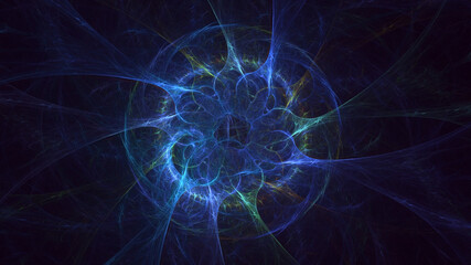 3D manual rendering abstract circle light background. Its not AI Generatd illustration.