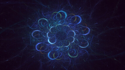 3D manual rendering abstract round hole light background. Its not AI Generatd illustration.