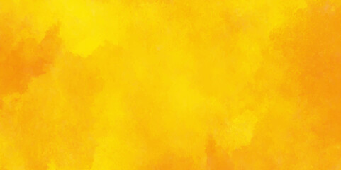 Abstract decorative and bright orange or yellow background with paint,Grunge splash watercolor texture background,Ochre Sheet. Purple Abstract Gold. Plain Layout. Orange Design.	