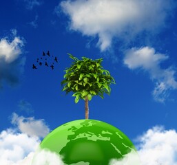 World Environment 2024 concept. Ecology concept.