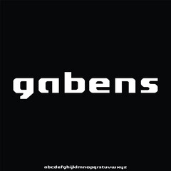 Obraz premium bold display alphabet font vector