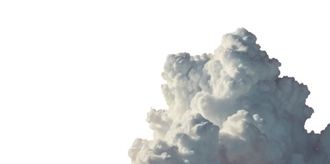 Realistic vector cutout clean white cloud transparent backgrounds special effect. Concept of storm and cloudscape. Fog or cloud on an isolated transparent background.