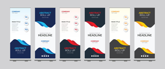 professional roll up stand banner template design