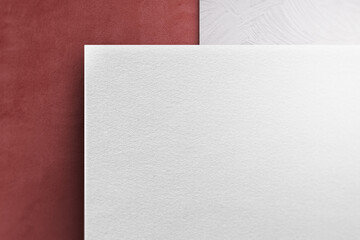 Scene Logo Mockup On Textured Red Wall