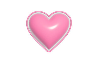 3Dのかわいい ぷっくりしたハート
デコレーションにも使える