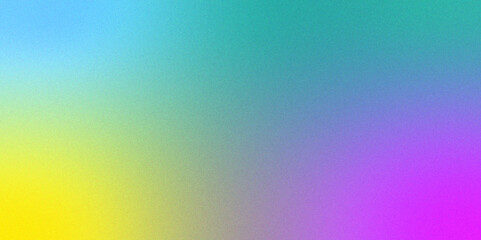 Abstract noise background with a blue and orange gradient for appealing and modern aesthetic Gradient red yellow orange green blue pink blur abstract background	

