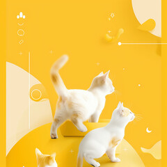 Fototapeta premium Sunny Cat Playground