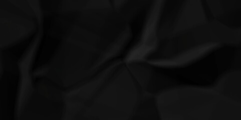 Vector Dark black crumpled old paper background. panorama craft wrinkly paper texture background, crumpled craft ripped poster and banner.	
