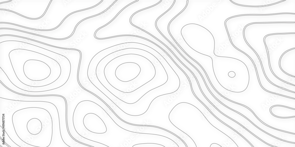 Poster abstract design with seamless pattern with lines topographic map. geographic mountain relief. retro 