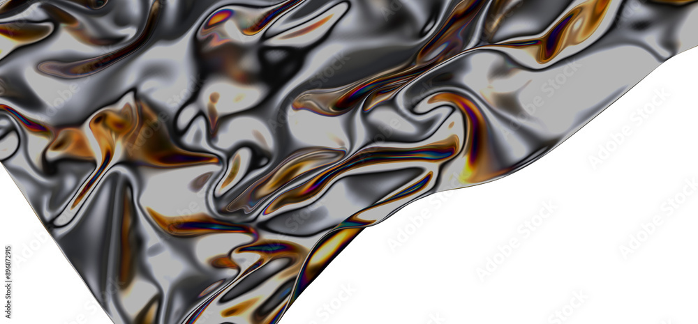 Aufkleber chromatic splendor: a mesmerizing 3d display of colors