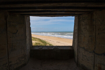 Bunker at Utah Beach in Normandy, France