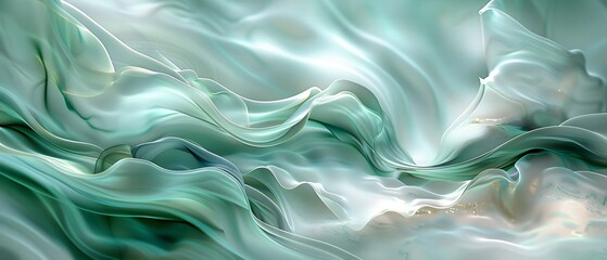 Obraz premium Light green and white abstract background.