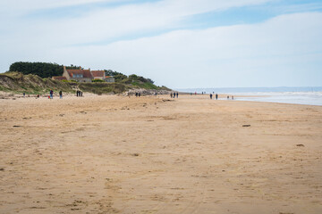 The Coastline at Utah Beach in Normandy, France