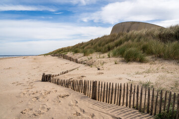 Fence at Utah Beach in Normandy, France