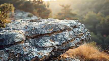 rock formation showing signs of erosion, symbolizing the slow but inevitable effect of time on the natural world.