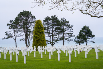 Normandy American Cemetery, in Colleville-sur-Mer, France
